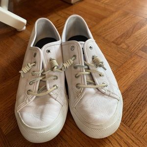 White Sperry Slip-on